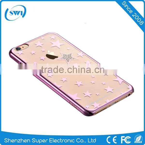 Hot Selling Electroplating Star LOGO Back Case Cover For Iphone 6 6S 6 Plus 6S Plus photo-4