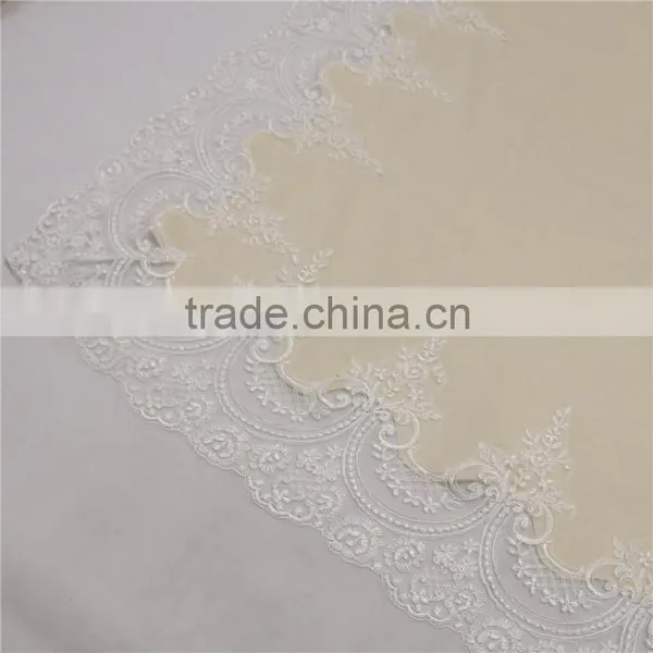 Factory New Design Cashmere Blanket With White Lace photo-5