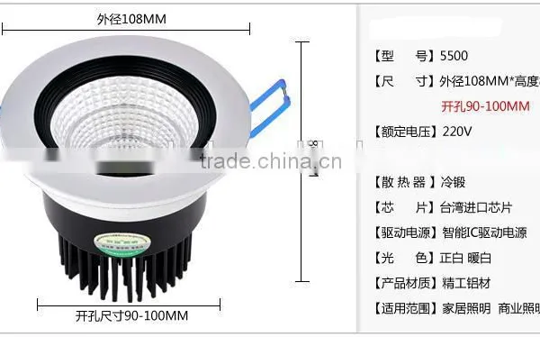 Led Celling Lamp,Beam Angle:120-160 Degree Dimmable 15W/10W LED Circular Celling Panel Lamp Button Cell Led Light