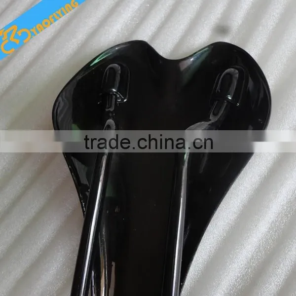 2015 New Arrival Small Size Road Bike Saddle,black Carbon Saddle Bicycle Saddle Finished Glossy photo-2
