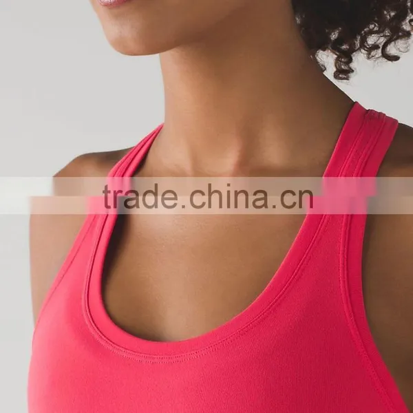 OEM Service Sexy Yoga Shirt Gym Vest Tight Tank Tops Wholesale Women photo-5