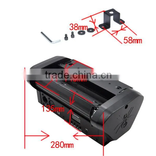 800mW Red 8lens Small-beam Moving-Head MiniSpiderLaser Light photo-2
