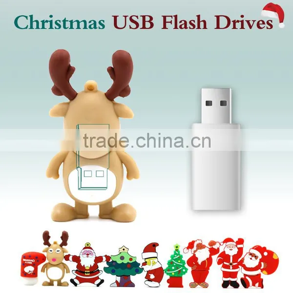Christmas Tree Usb Flash Drive,64gb Usb Christmas Gift Deer Shape Usb Drives1gb photo-2