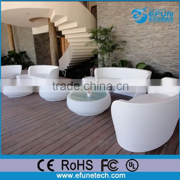 Rgb Color Changing Remote Control Light Glowing Sofa Chair,plastic Illuminated Round Apple Shape Bar Sofa photo-5