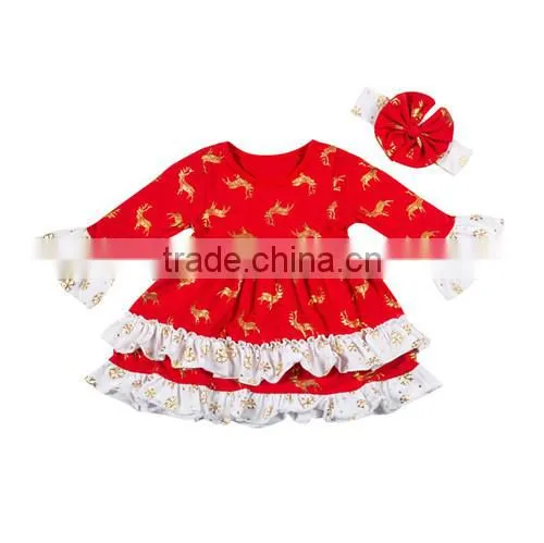 2016 Newest Design Christmas Clothing for Baby Girls,Baby Dress From Yiwu Kapu,Kids Christmas Gifts photo-2