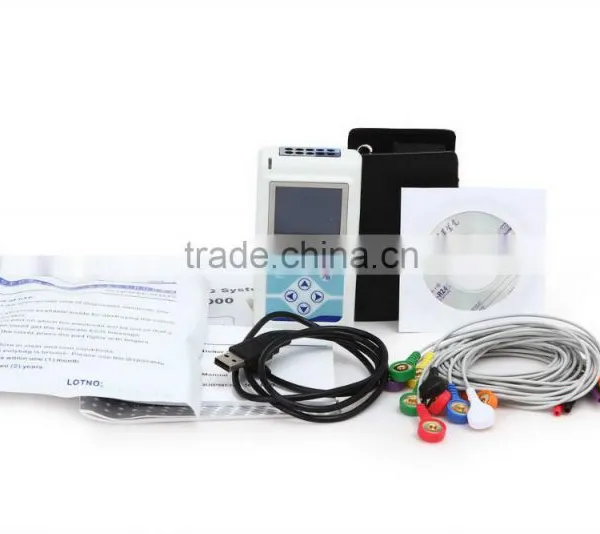 LCD Display Mini 12 Channels ECG Holter Monitor With Free Software 24 Hour Recording Time 3 Channel Optional 2G Flash Memory photo-5