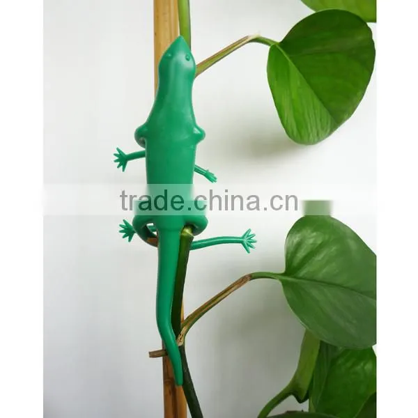 Green Animal Lizard Plant Ties Plastic Tree Tie photo-6