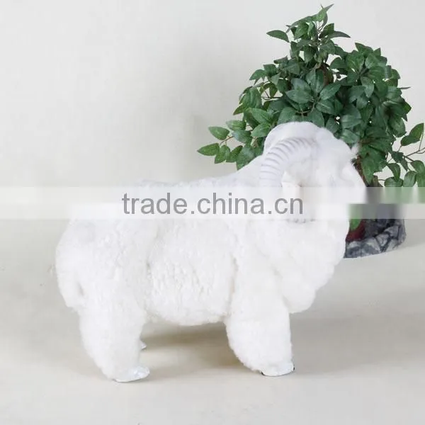Unstuffed Plush Wire Animals Goat Metal Crafts Garden Decoration photo-4