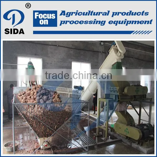 Sweet potato processing plant for making starch