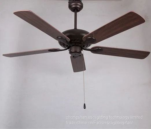 Zhongshan Esclighitng 110-240v 48'' 52'' Brown Blade Ceiling Fan