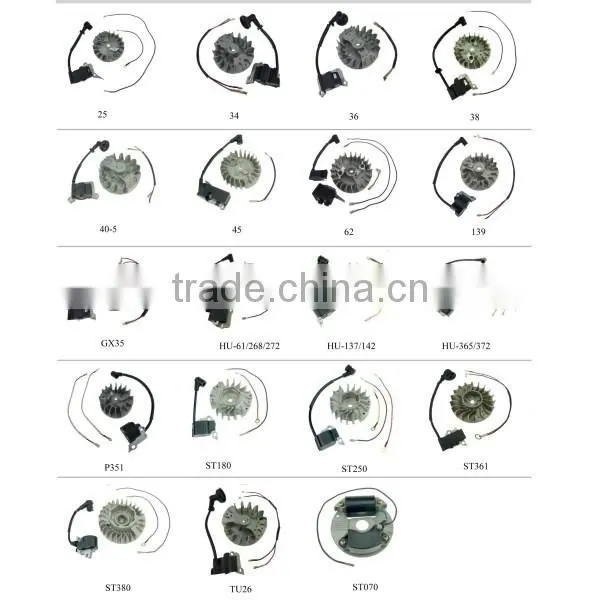 40F-5,40-6 , 45,52,070 and so on Chain Saw and Brush Cutter Small Engine Flywheel&coil photo-6