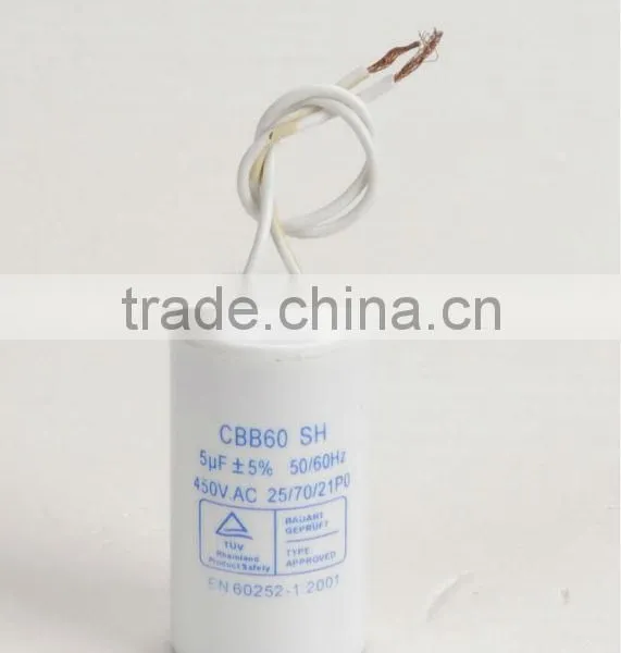 AC Metalized Polypropylene Film Capacitor CBB60 / Polypropylene Film Capacitor