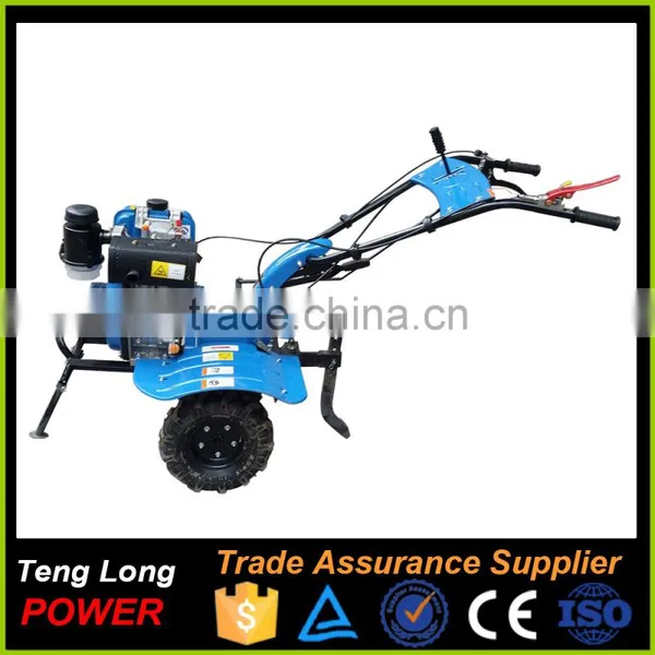 Gear Transmission Diesel Fuel Power Engine Rotary Tiller Cultivators With Plough For Sale photo-3
