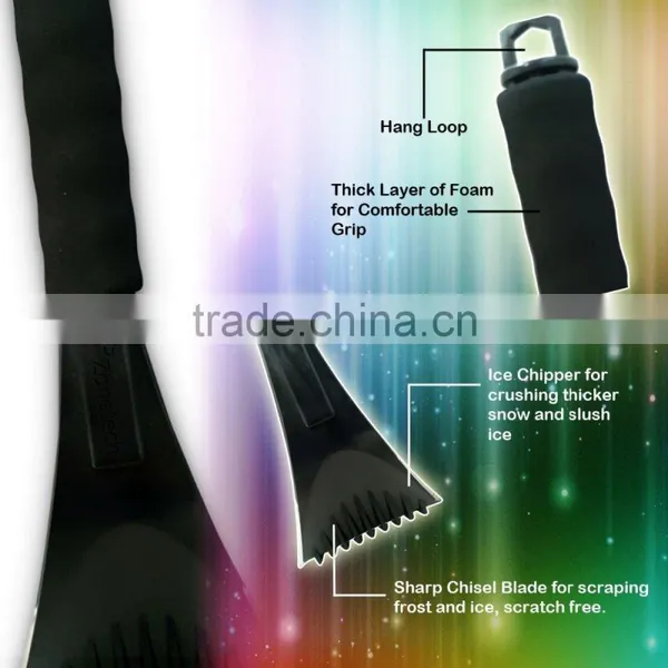 Ultra Durable and Scratch-free Chisel Blade With Foam Grip Ice Scraper photo-4