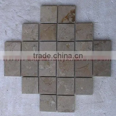 NEW SAHARA GOLD (CHAMPAIGN) MARBLE MOSAIC TILES photo-4