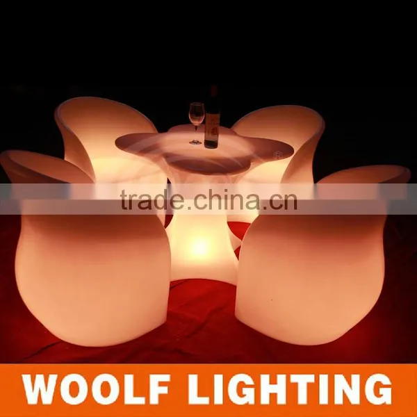 Well Molded Illuminated Hotel and Coffee Shop Used Latest LED Light Up Chair photo-2