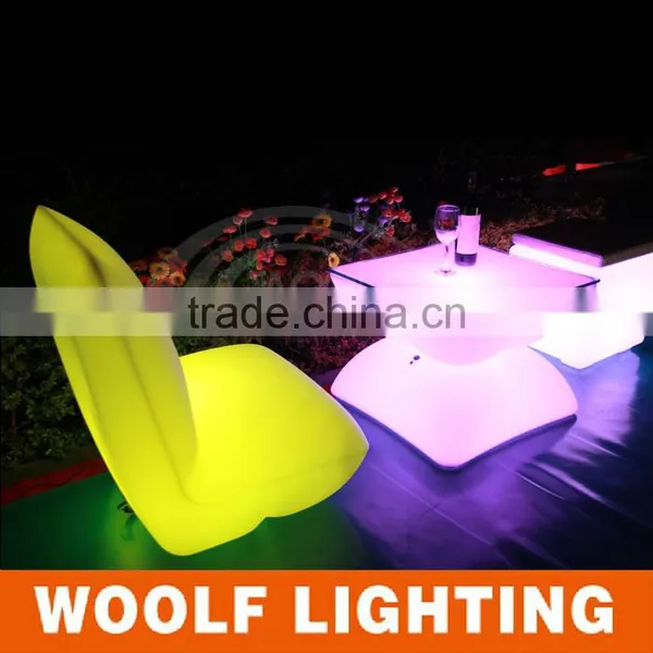 Modern Indoor and Outdoor Hotel and Bar Used Leisure LED Light Up Sofa Furniture photo-3