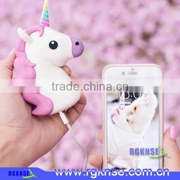 Newest Design Cartoon Unicorn Power Bank Baterry Charger Emoji Power Bank photo-3