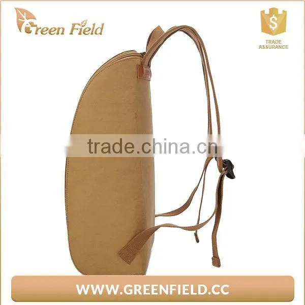 Hot Sell School Usage Bag Folded Washable Kraft Paper Backpack photo-3