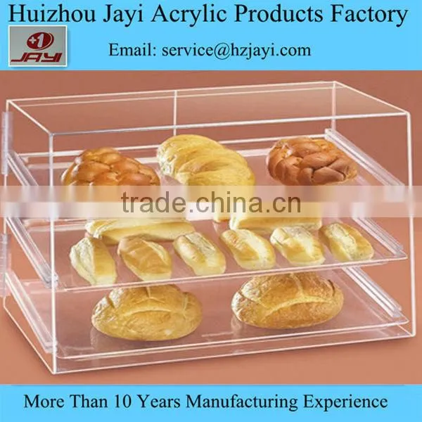 wholesale  hot sale clear acrylic cake stand bakery display showcase cabinet