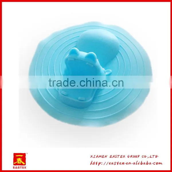 Cute Hippo Design Silica Gel Deodorant Cover for Floor Drain photo-2