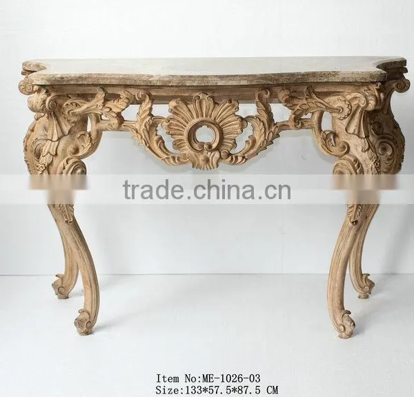 Reproduction Baroque Style Living Room Furniture Set Console Table photo-5