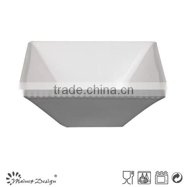 Embossed White Square White Square Dinner Set photo-4