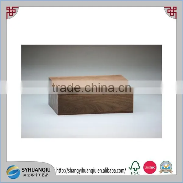Custom Wooden Plain Sliding Lid Wooden Salt Box and Handmade Wooden Comparttment Spices Box photo-4