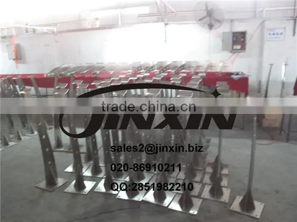 JINXIN Balcony Railing Stainless Glass From Poland Project Balustrades Post Pictures of Stainless Steel Handrail(YK-9154) photo-3