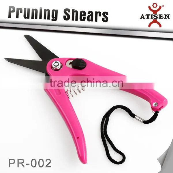 New Home Gardening Pruning Shears With Lock Spring Pruner Scissor Branch Cutter photo-4