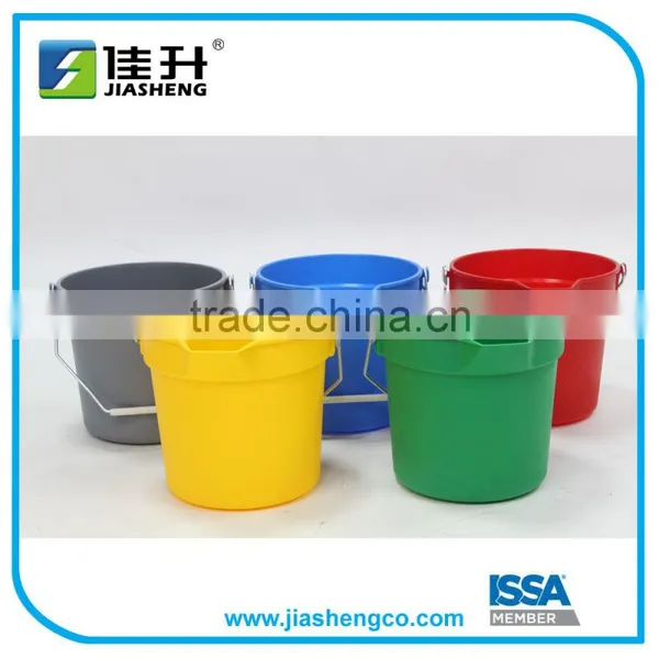 Plastic Cleaning Bucket With Spout and Metal Handle photo-4