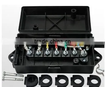 S10371 7-Way 6FT Trailer Plug Cord With 7-Pole Wiring Junction Box - Inline Harness Kit RV Blade Molded Wire Connector photo-4