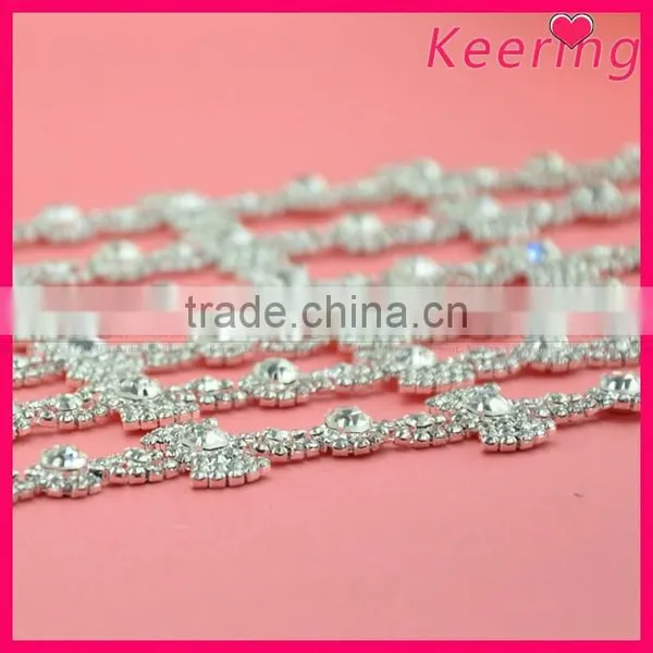 Fashion Wholesale Rhinestone Garment Beaded Chain Design WRC-197 photo-2