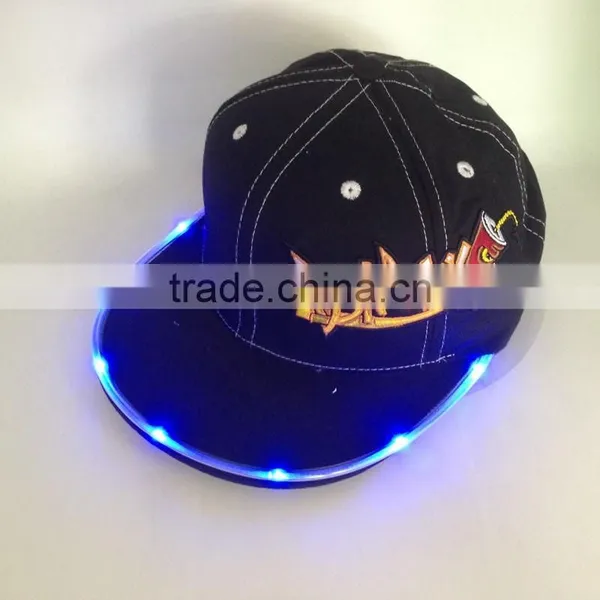 6 Panle Snapback Cap LED Light Caps And Hats Led Snapbacks photo-2
