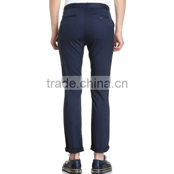 New High Quality Custom Men's Slim Pants Black Casual Trousers Direct Supplier photo-2