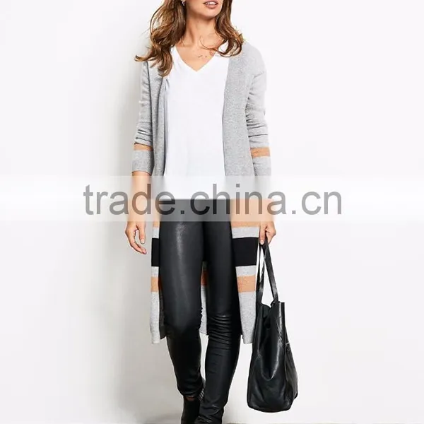 Women Two Colors Custom Knitted Sweaters Design Of Hand Knitting Sweater Fashion Korean Knitwear photo-2
