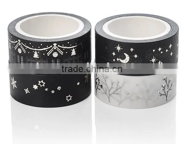 1.5cm*5m Hot Stamping Washi Tape Planner Accessories Paper Tape Can be Teared by Hand photo-2