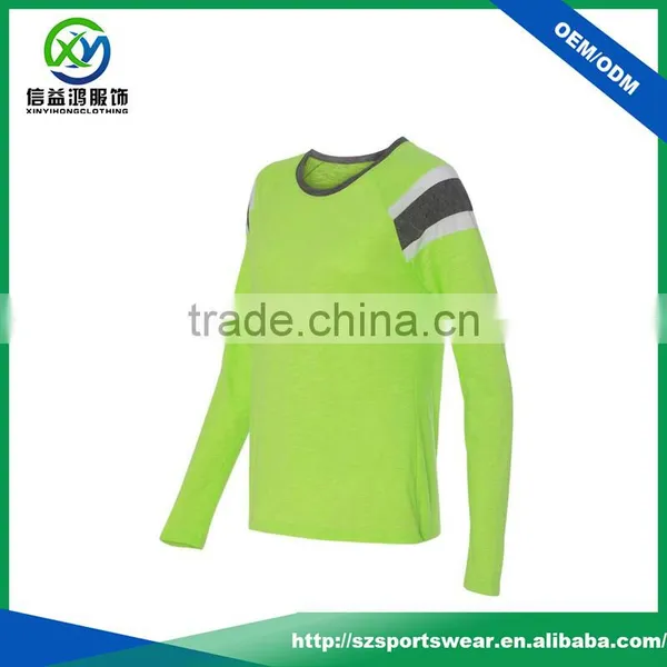 New Arrival Fashion Design Splicing Polyester /cation T-shirt Women photo-2
