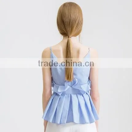 Summer New Women's New V Collar Sleeveless Strapless Dress High-waist Fashion Top photo-2