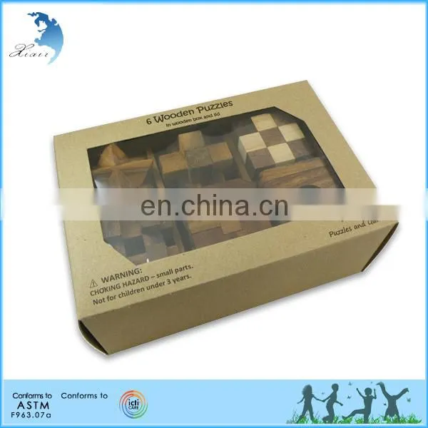 Wholesale Nursery School Stacking Montessori Toys Wooden Puzzle photo-2