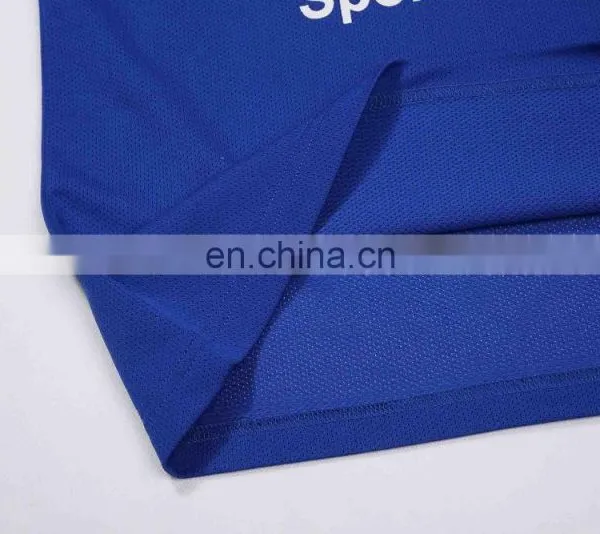 Mesh Vest Blue Sleeveless Printing Tank Top photo-5