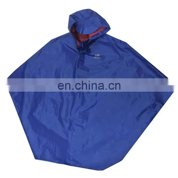 100% Waterproof Pvc Blue Customized Poncho photo-5
