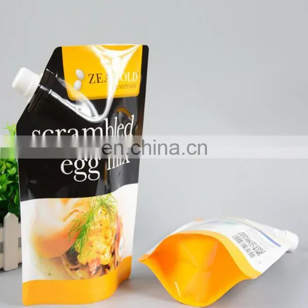 Custom 3 Side Seal Plastic Reusable Flat Bottom Food Spout Pouch With Spout photo-4