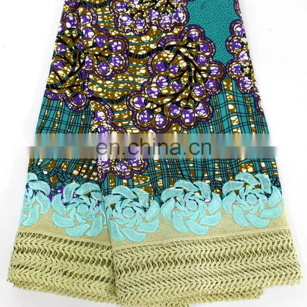 African Ankara Lace Women Fashion Wax Lace With Stones New Arrival Wax Designs Women Fashion Dress Fabrics Material 2017 photo-2