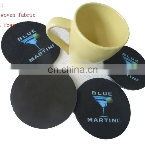 Hot Sale Round Eva Foam Coffee Coaster, Slip Cup Pad With Heat Transfer Printing Logo photo-2