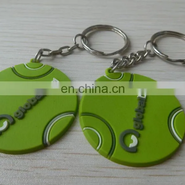 Round Shaped Personalized Cool Soft Pvc Keychain photo-6