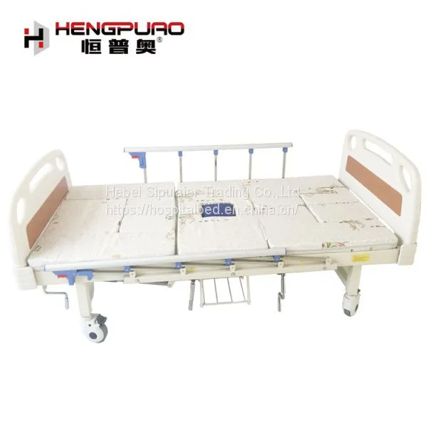 Hospital Furniture Suppliers Disabled Manual Medical Bed With Mattress photo-3