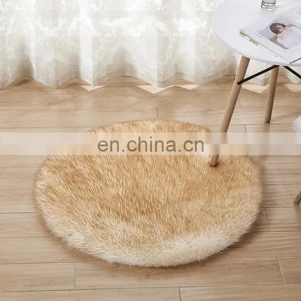 Fashion Long Hair Pile Acrylic Polyester Synthetic Sheepskin Carpets,Imitation Wool Carpet, Faux Fur Carpet photo-5