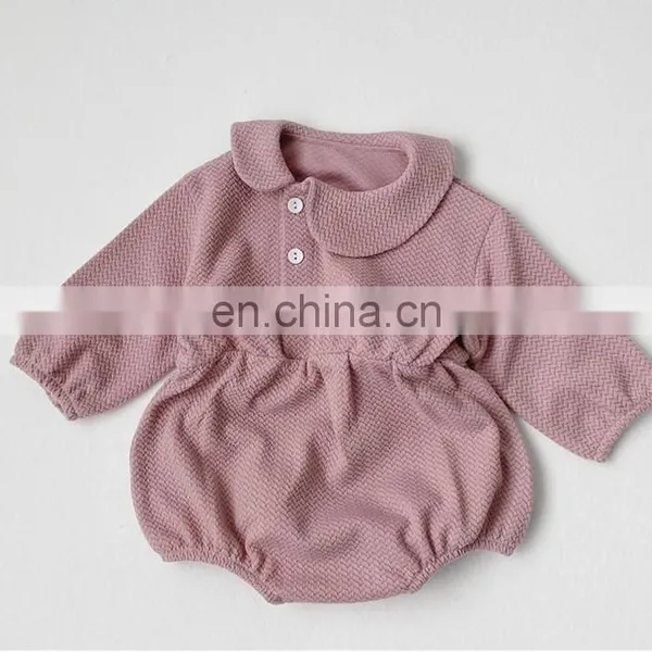Long Sleeve Autumn Winter Baby Rompers Multi Colors Kids One Piece Jumpsuits photo-2