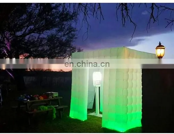 Attractive Cheap Portable Lighted Inflatable Cube Photo Booth/Kiosk,Inflatable Wedding or Party Photo Booth With Camera photo-6